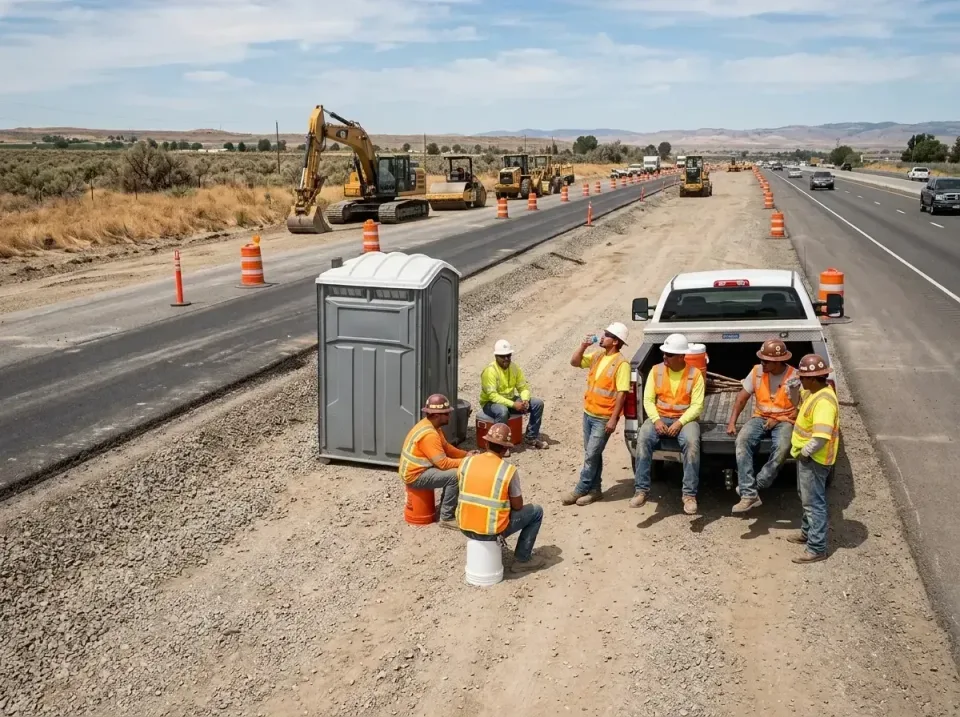 highway-road-construction-crew-007 — frequently asked questions, Porta Potty and Restroom Rentals in Murphys, CA